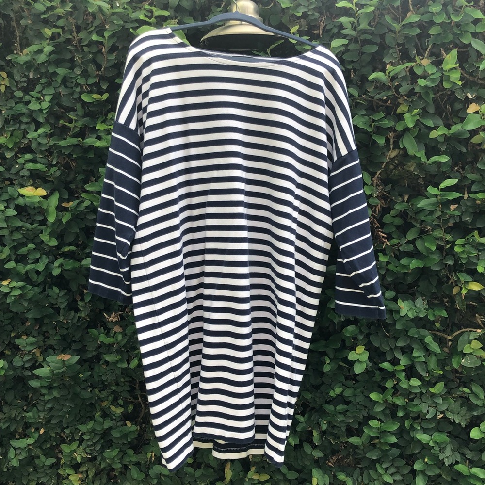 J. Crew Colorblock stripe ponte dress